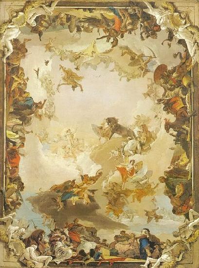 Giovanni Battista Tiepolo Allegory of the Planets and Continents oil painting image